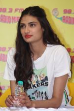 Athiya Shetty at the Unveiling of New Song Of Mubarakan in Radio Mirchi on 6th July 2017